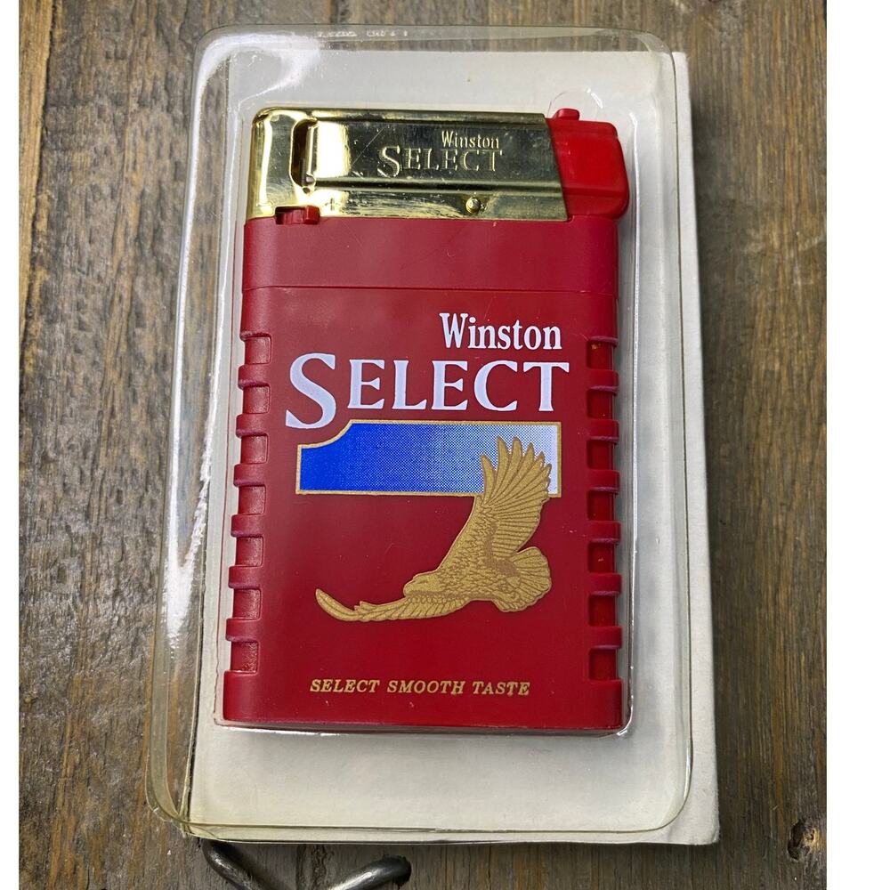 Winston Select Super Thin Refillable Butane Lighter 3 inch Tall Works